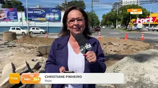 Obras na rua do Porto em Itajaí | Cotidiano | SCC Meio-Dia