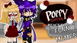 Poppy Playtime Bosses React To Funny Memes || Gacha Reaction ||