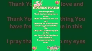 Morning Prayer #prayer #jesus #prayerforyou #praisethelord #divinemercy #shorts