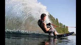 ПОКАТУШКИ НА ВОДНЫХ ЛЫЖАХ 2017 | ЛОДКА ДНЕПР ВОДОМЁТ | EKEN H9 R