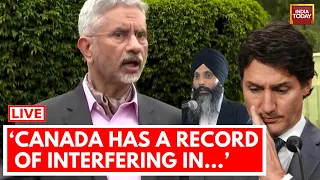 S Jaishankar LIVE On Hardeep Nijjar: S Jaishankar Speaks On Justin Trudeau & Row With Canada LIVE