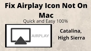 Fix Airplay Icon Not On Mac Menu Bar