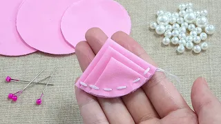 Very Easy Flower Craft Idea with Fabric - Hand Embroidery Designs - Amazing Trick - Sewing Hack -DIY