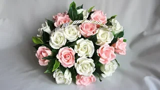 Master Class. Bouquet of roses Basket with roses