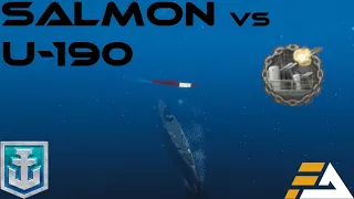 SALMON vs U-190 | World of Warships