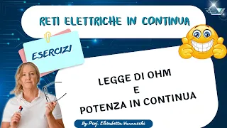 esercizio guidato legge di Ohm e potenza in continua