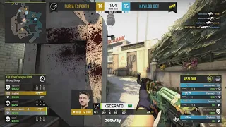 electronic 3k to close out the game vs FURIA on Overpass