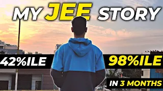 MY HONEST IIT JEE STORY | From 12/300 To 186/300 In 3 Months | IIT-JEE Motivation 🔥 🔥 ​