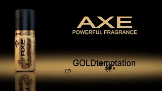 AXE  gold temptation with powerful fragrance advertisement