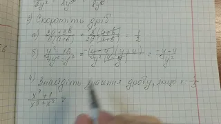 Основна властивість дробу. Скорочення дробів. Алгебра 8 клас.