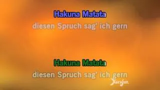 Karaoke Hakuna matata - Der König der Löwen *