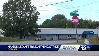 Police: Lightning struck and killed Florence man at work