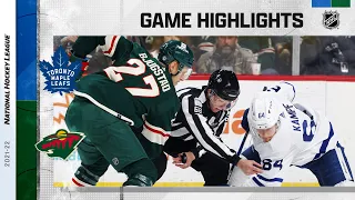 Maple Leafs @ Wild 12/4/21 | NHL Highlights