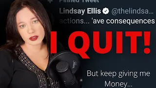 Lindsay Ellis quits YouTube in pity party letter after eaten by her own, but still asks for money.