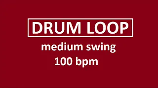 Simple medium swing 100 BPM drum loop