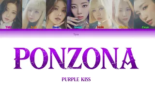 Purple Kiss - Ponzona Lyrics (Color Coded Han_Rom_Eng) by Tyra