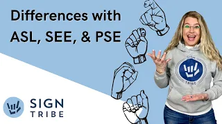 Differences Between ASL, SEE, & PSE | Quick Explanation | Sign Tribe Academy + ASL Courses + Zoom