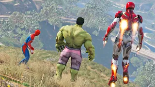 HOMEM ARANHA, HOMEM DE FERRO RESGATANDO O HULK! Ep 24 - GTA V