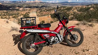 Our HONDA Trail 125 is the PERFECT Compliment to our Truck Camper