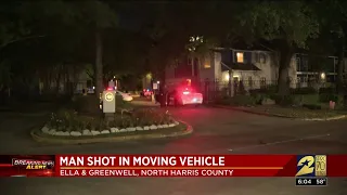 Man shot while driving