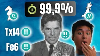 Il a obtenu 99,9% de précision ! Vous ne connaissez pas ce génie des échecs !!