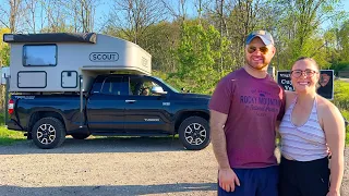 Springtime Truck Camping in Ohio with our Scout Camper