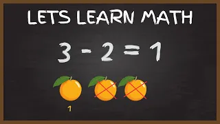 Learn Subtraction (minus) for kids - Math for Kindergarten and 1st grade