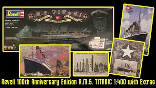 Revell 100th Anniversary 1:400 scale R.M.S. TITANIC Model Kit with Paint Glue and TITANIC Extras
