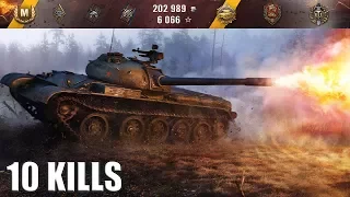 Танк T-54 wot как играть 10 фрагов, 9500+ dmg 🌟🌟🌟 World of Tanks лучший бой на Т-54