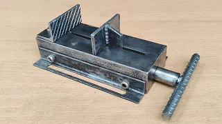 Very few welders know how to make a simple DIY metal vise || iron bending tools