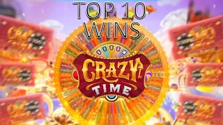 TOP 10 BIGGEST WINS ON CRAZY TIME !!!