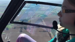 My 13 Year old  flying the Enstrom!