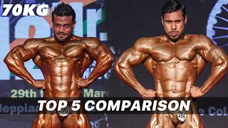 70 Kg Weight Category Mr INDIA 2019 - Top 5 Comparison