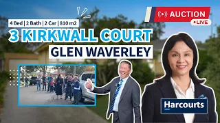 Live Auction @ 3 Kirkwall Court, Glen Waverley