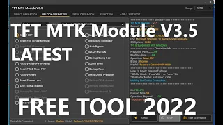 TFT MTK Module V3.5 Unlock Tool All MTK CPU Free Unlock Tool/New Update 2022