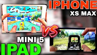 IPHONE XS MAX VS IPAD MINI 5 PUBG TEST 2021 | BATTERY DRAIN , GYRO TEST , GRAPHICS TEST , HOTDROP