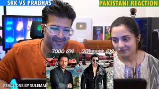 Pakistani Couple Reacts To Shahrukh Khan Vs Prabhas Lifestyle 2024 | House | Cars | Networth
