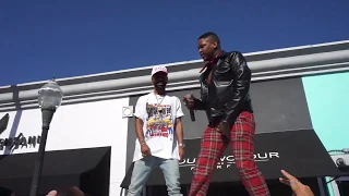 YG Performing "Big Bank" On FairFax Street!