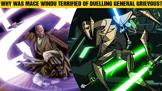 Why Was Mace Windu TERRIFIED Of Duelling General Grievous? #shorts