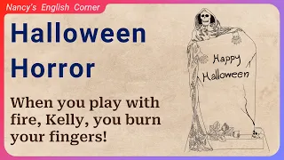 Learn English through Stories Level 1: Halloween Horror | English Listening Practice