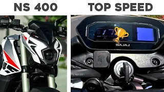 Pulsar NS400 top speed test