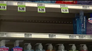 Local pharmacy says customers are stocking up on germ-fighting supplies