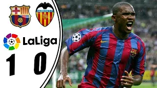 فالنسيا 1-0 برشلونة الدوري الاسباني 2005-2006)( 2005 2006  Valencia CF   FC Barcelona   1 0