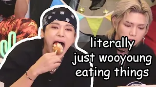 literally just a compilation of Wooyoung eating things cause its my birthday lol