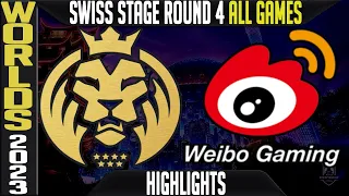 MAD vs WBG Highlights ALL GAMES | S13 Worlds 2023 Swiss Stage Day 6 Round 4 MAD Lion vs Weibo Gaming