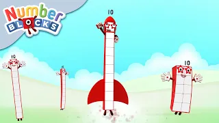 @Numberblocks- Sing Along with Ten! 🚀🎤 | Learn to Count