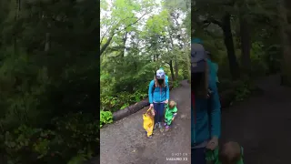 Hiking the trail to Short Sands Beach Oregon