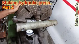 An ancient lathe techniques that is rarely known!! Making a hydraulic tube clamp