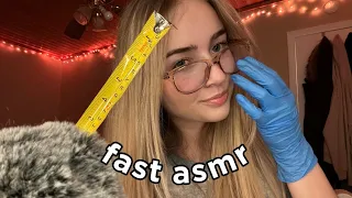 ASMR Fast and Aggressive measuring, tapping and personal attention🥰