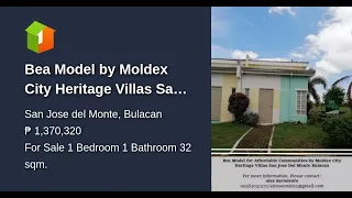 Bea Model by Moldex City Heritage Villas San Jose Del Monte Bulacan